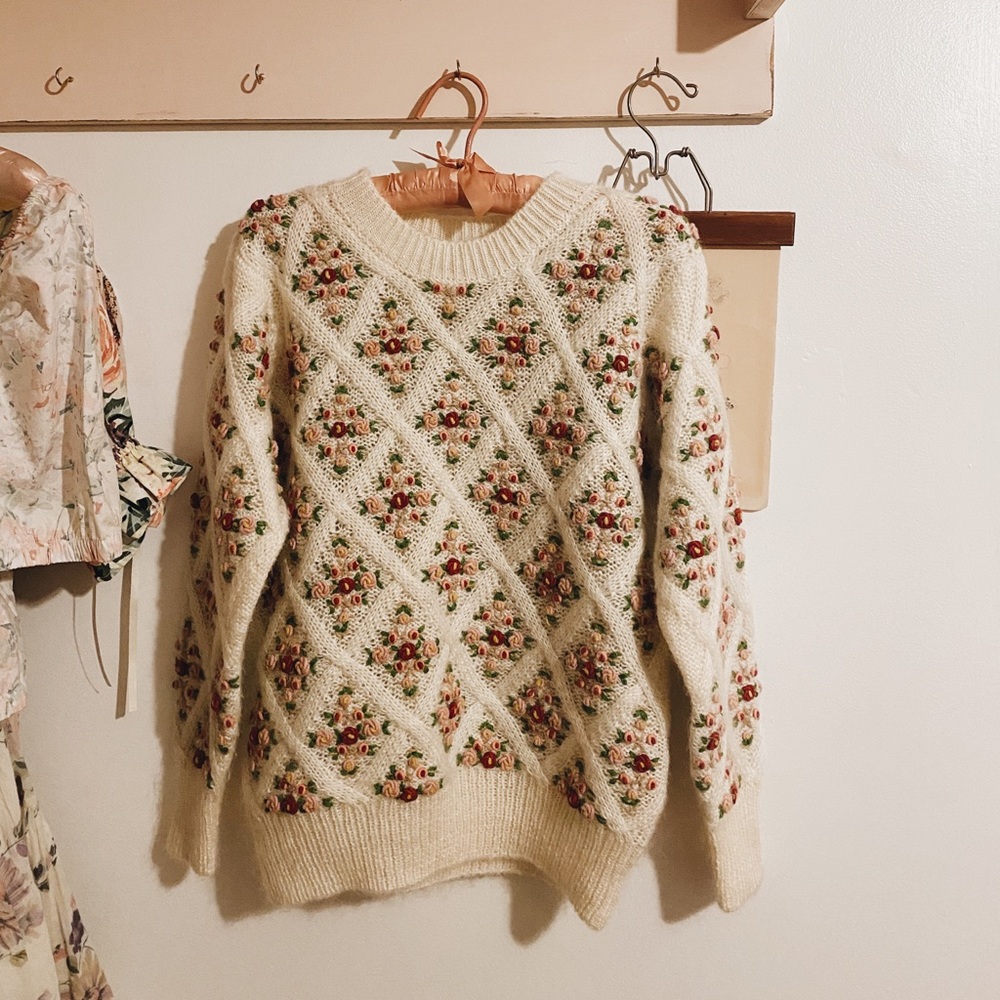 Vintage The Limited Floral Sweater